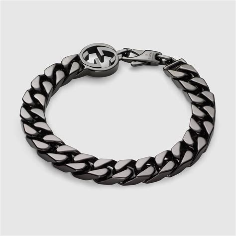 gucci mens bracelet sale|interlocking bracelets men.